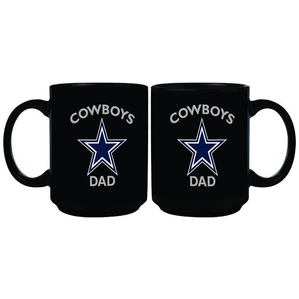 Dallas Cowboys 15oz Black Mug 2018 Dad