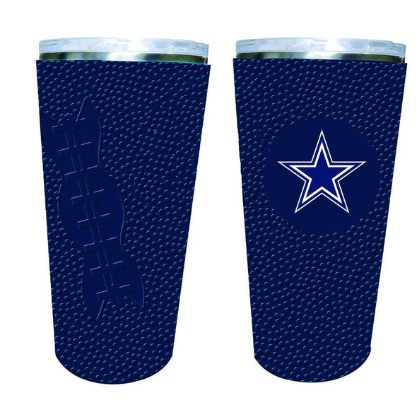 Dallas Cowboys 20oz Tumbler w/Silicone Wrap