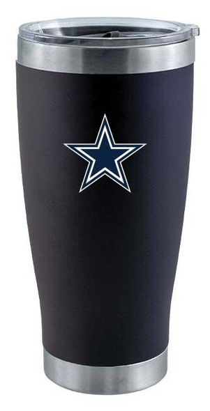 Dallas Cowboys 20oz Black Tumbler w/Color Logo