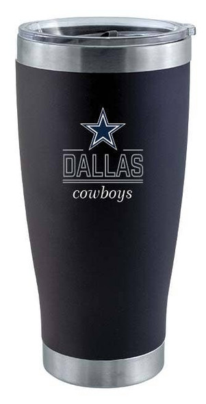 Dallas Cowboys 20oz Black Tumbler w/Classic Crew Logo