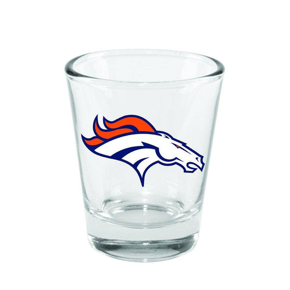 Denver Broncos 2oz Clear Collector Glass
