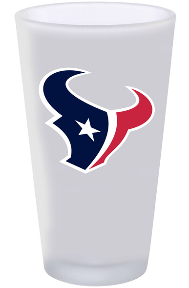 Houston Texans 16oz Frosted Pint Glass Color Logo
