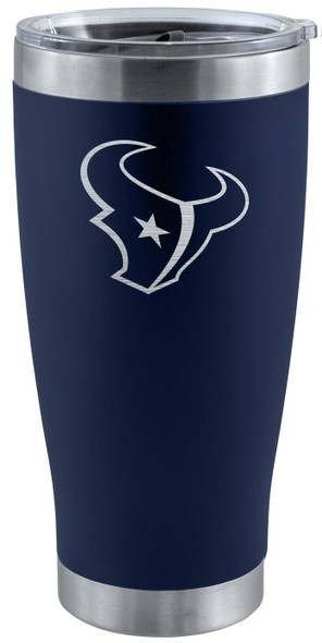 Houston Texans 20oz Navy Tumbler w/Etched Logo