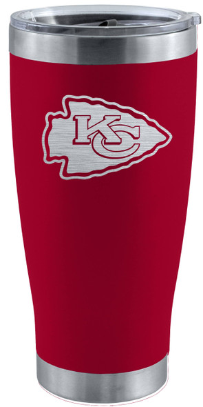Kansas City Chiefs 20oz Red Tumbler w/Etched Logo