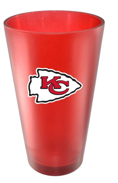 Kansas City Chiefs 16oz Team Color Frosted Pint