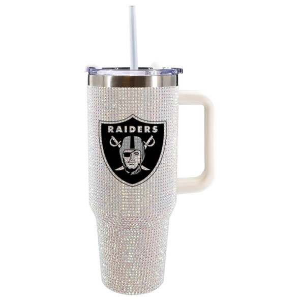 Las Vegas Raiders 40oz Bling Tumbler