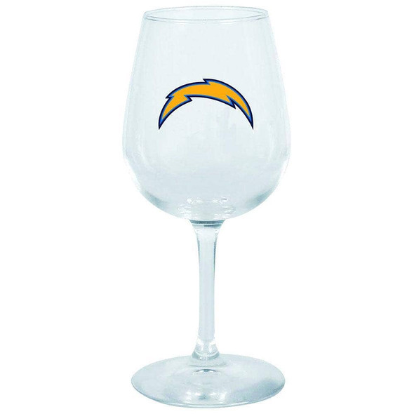 Los Angeles Chargers 12.75oz Stem Wine Glass Color Logo
