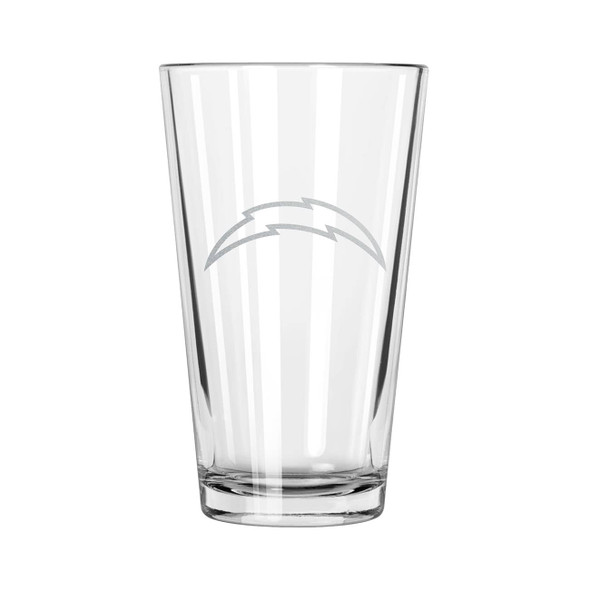 Los Angeles Chargers 16oz Pint Glass w/Etched Logo