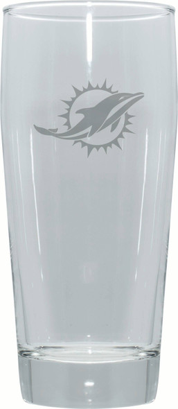 Miami Dolphins 16oz Pub Pilsner w/Etched Logo