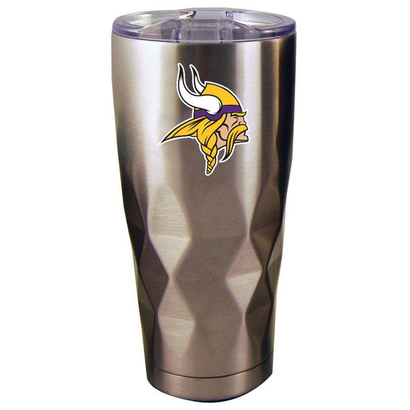 Minnesota Vikings 22oz Stainless Steel Diamond Tumbler