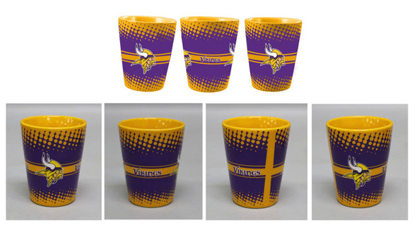 Minnesota Vikings 2oz Full Wrap Collector Glass