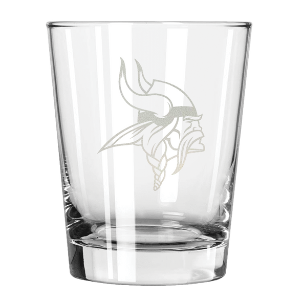 Minnesota Vikings 15oz Old Fashioned w/Etched Logo