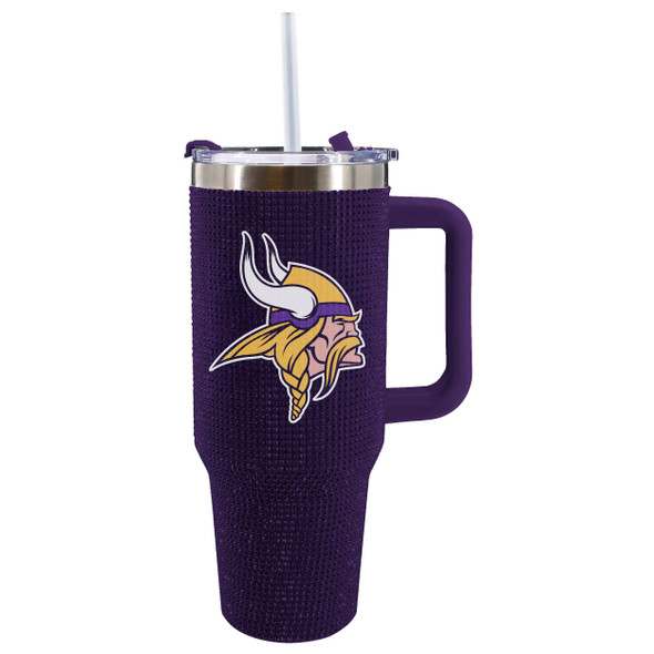 Minnesota Vikings 40oz Bling Tumbler