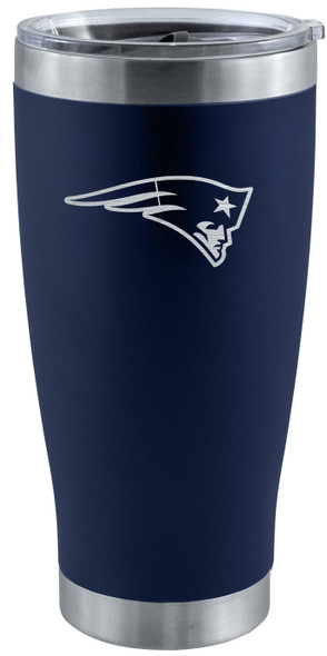 New England Patriots 20oz Navy Tumbler w/Etched Logo