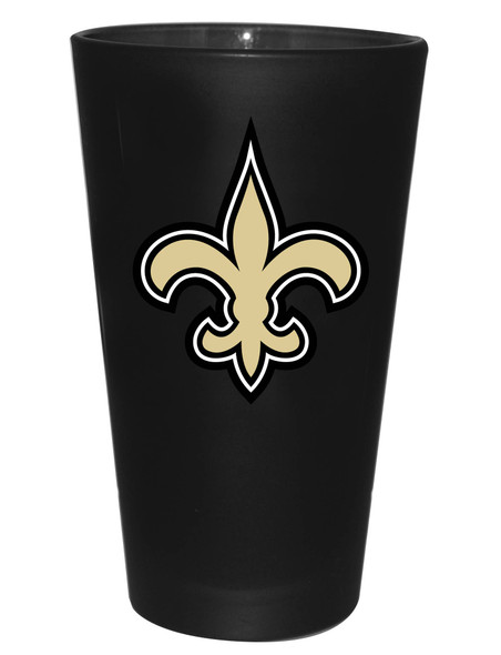 New Orleans Saints 16oz Color Frosted Pint Color Logo