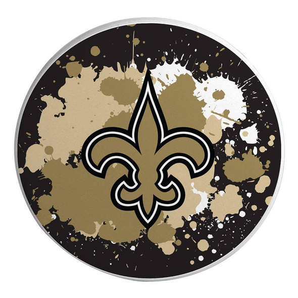 New Orleans Saints Paint Splatter Coaster