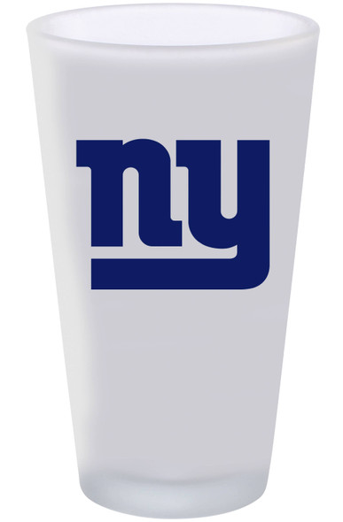 New York Giants 16oz Frosted Pint Glass Color Logo