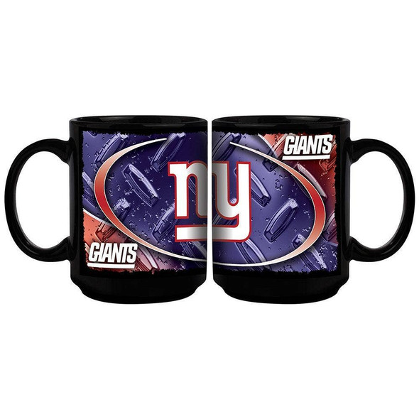 New York Giants 15oz Black Diamond Plate Mug