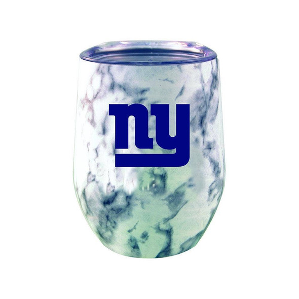 New York Giants Marble Stemless Stainless Steel Tumbler