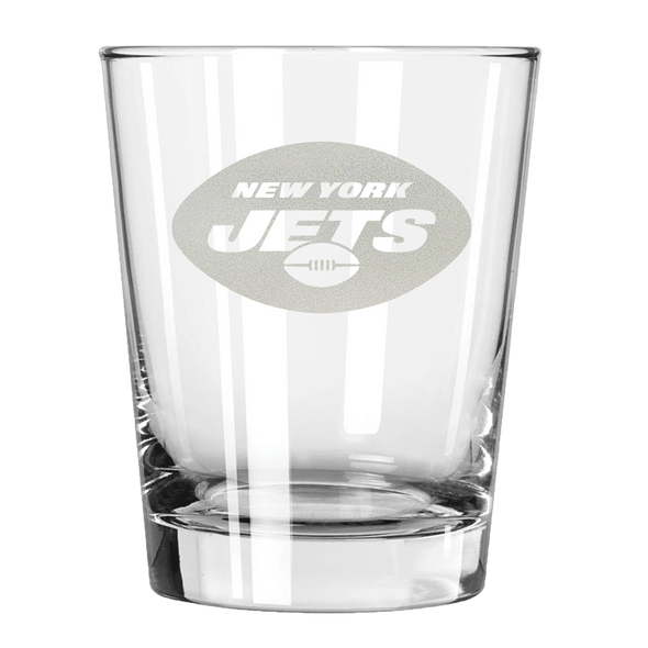 New York Jets 15oz Old Fashioned w/Etched Logo