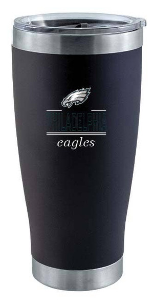 Philadelphia Eagles 20oz Black Tumbler w/Classic Crew Logo
