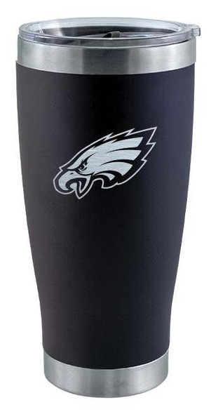 Philadelphia Eagles 20oz Black Tumbler w/Etched Logo