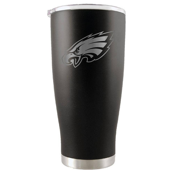 Philadelphia Eagles 20oz Black Tumbler Etched