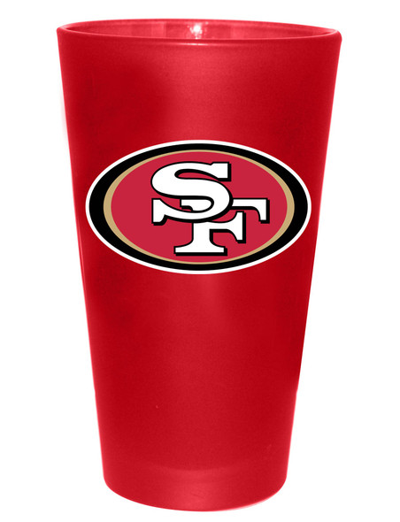 San Francisco 49ers 16oz Color Frosted Pint Color Logo