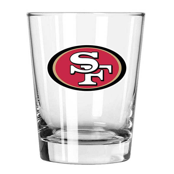 San Francisco 49ers 15oz Old Fashioned w/Color Logo