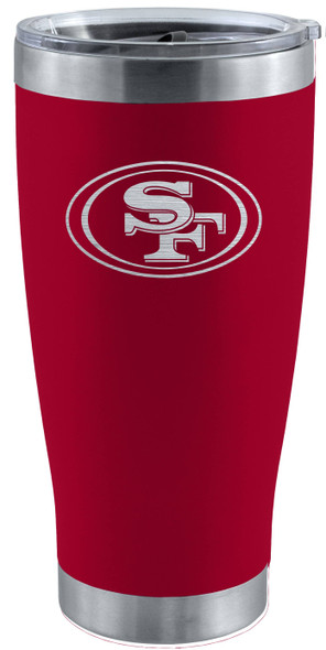 San Francisco 49ers 20oz Red Tumbler w/Etched Logo