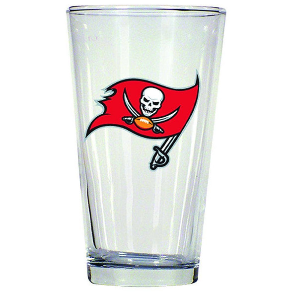 Tampa Bay Buccaneers 16oz Pint Glass w/Color Logo