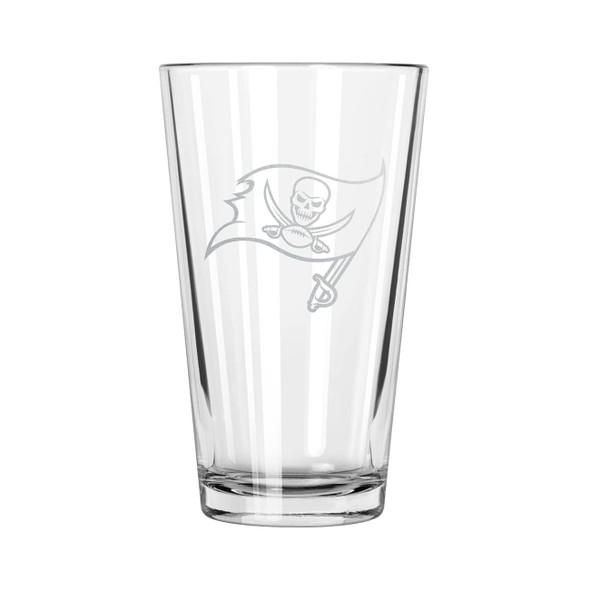 Tampa Bay Buccaneers 16oz Pint Glass w/Etched Logo