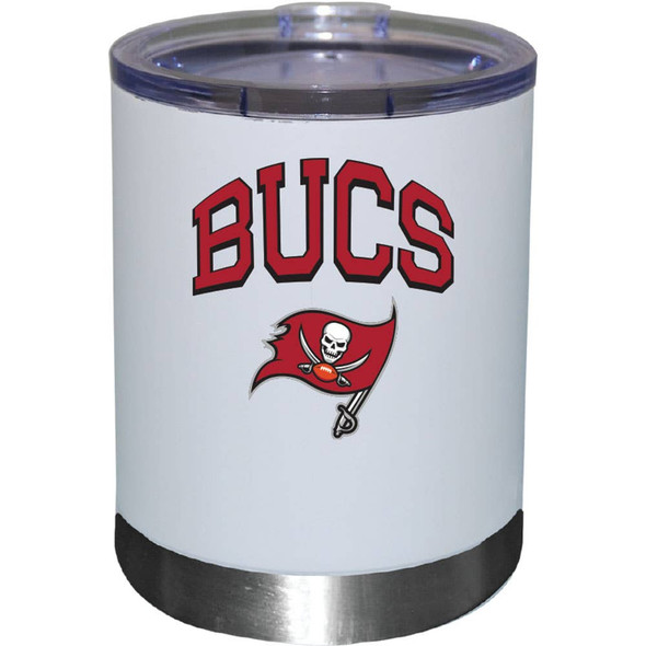 Tampa Bay Buccaneers 12oz White Low-Ball Tumbler Color Logo