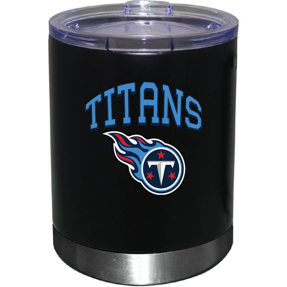 Tennessee Titans 12oz Black Low-Ball Tumbler Color Logo