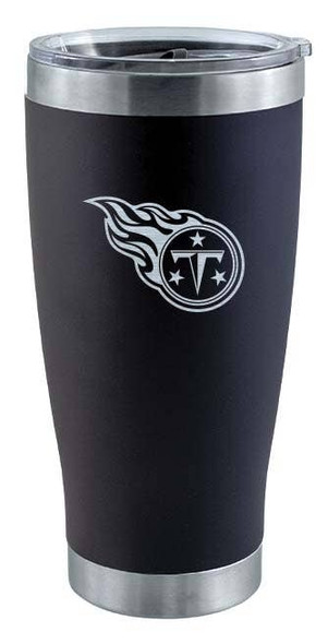 Tennessee Titans 20oz Black Tumbler w/Etched Logo