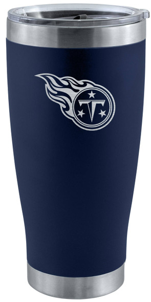 Tennessee Titans 20oz Navy Tumbler w/Etched Logo