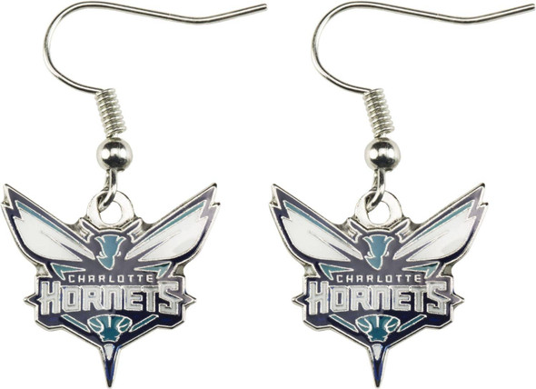 NBA Charlotte Hornets Logo Dangle Earrings