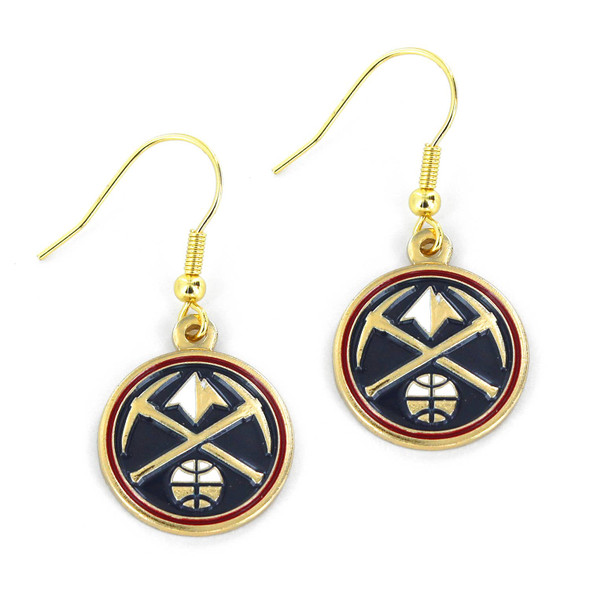 NBA Denver Nuggets Logo Dangle Earrings