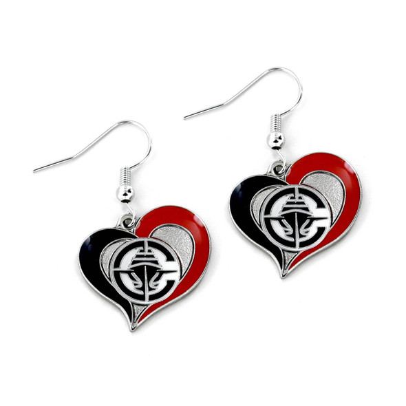 NBA Los Angeles Clippers Swirl Heart Earrings