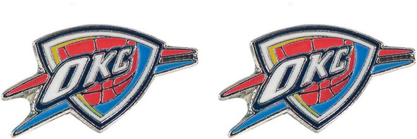 NBA Oklahoma City Thunder Logo Post Earrings