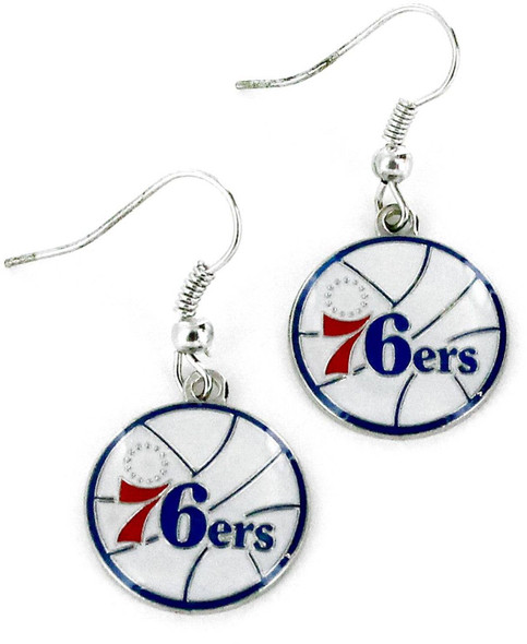NBA Philadelphia 76ers Logo Dangle Earrings