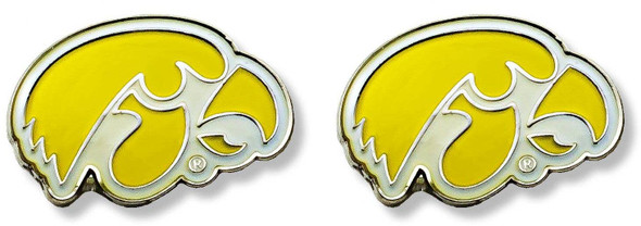 NCAA Iowa Hawkeyes Logo Post Earrings