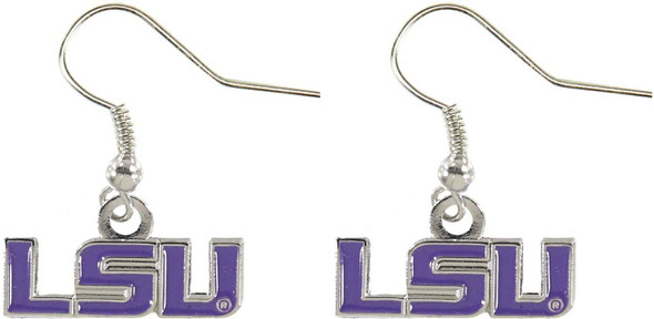 NCAA LSU Tigers Logo Dangle Earrings