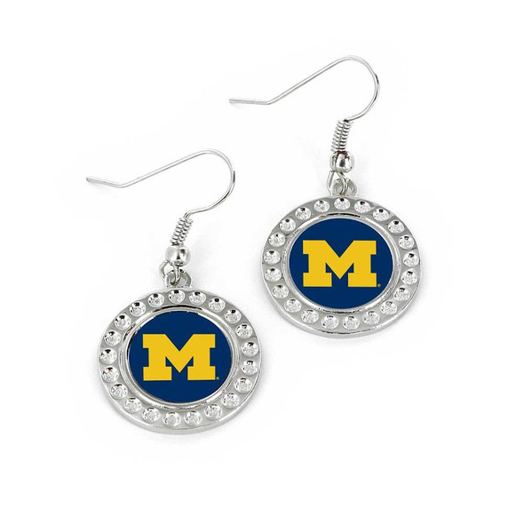 NCAA Michigan Wolverines Dimple Earrings