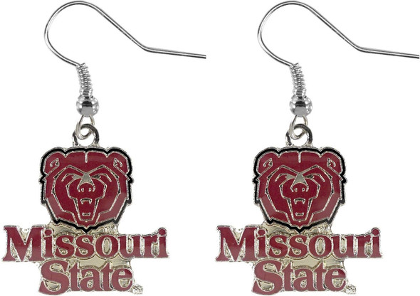 NCAA Missouri State Bears Logo Dangle Earrings