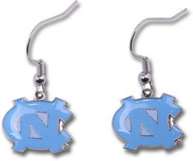 NCAA North Carolina Tar Heels Logo Dangle Earrings