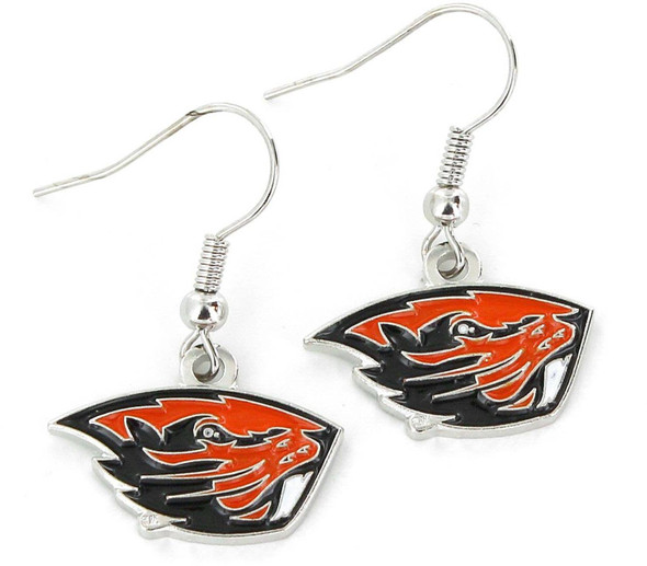 NCAA Oregon State Beavers Logo Dangle Earrings