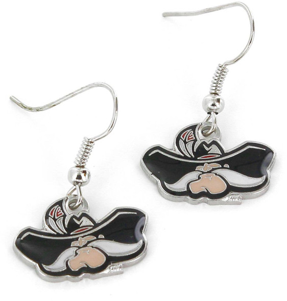 NCAA UNLV Runnin' Rebels Logo Dangle Earrings
