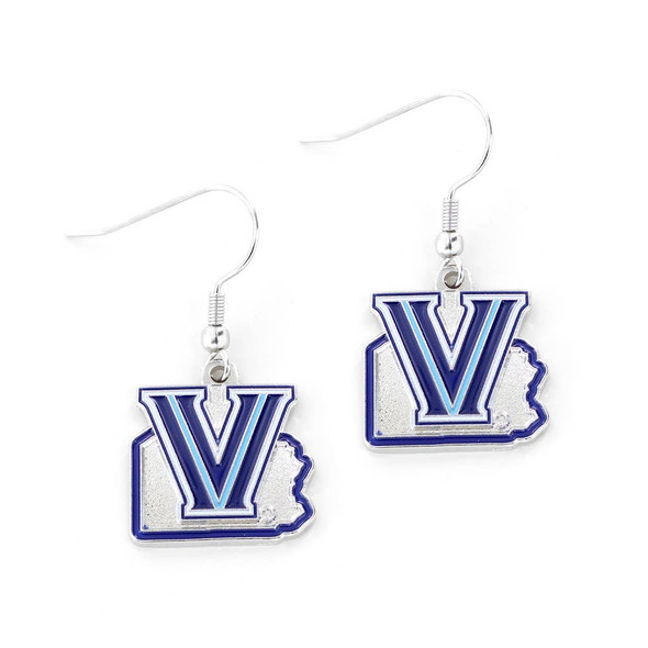 NCAA Villanova Wildcats State Design Earrings