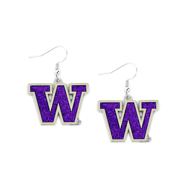NCAA Washington Huskies Glitter Dazzle Earrings
